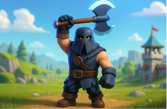 Artwork du bourreau évoluer Clash royale