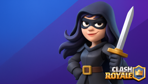 Artwork de la cheffe des voleuses annonçant son arrivée dans Clash Royale