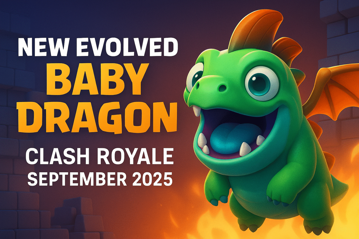 bébé dragon évolué clash royale