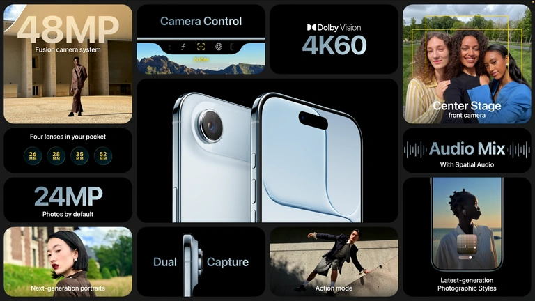 photo de l'iphone 17 pendant le keynote apple 2025
