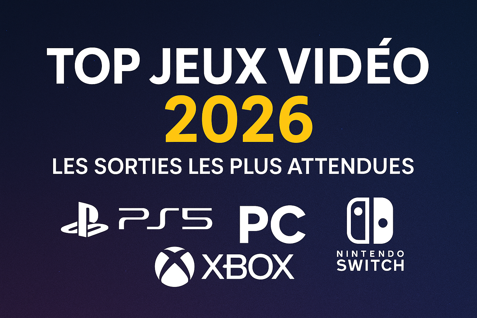top jeux vidéo 2026 ps5 xbox pc et nitendo switch