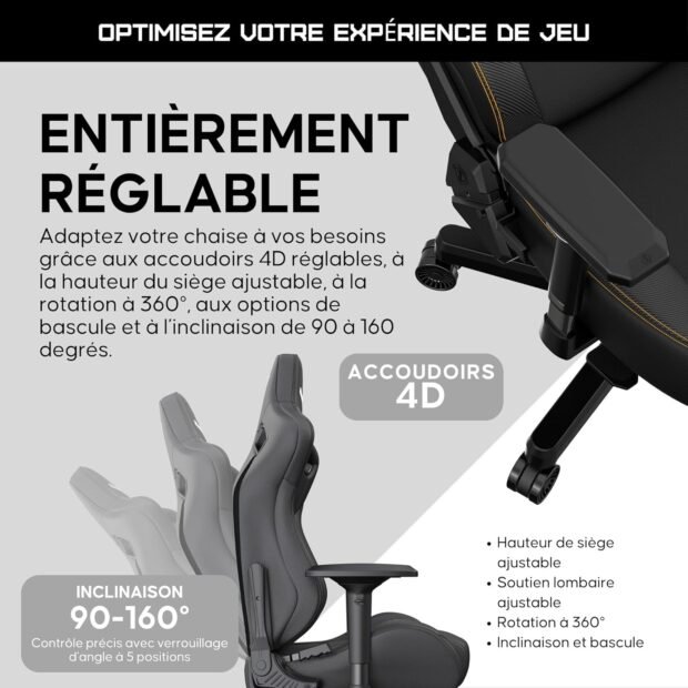 Anda Seat Kaiser 3 Grande Chaise Gaming