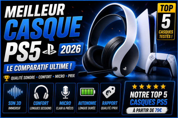 Top 5 meilleur casque PS5 (2026) – Le n°3 va te surprendre !