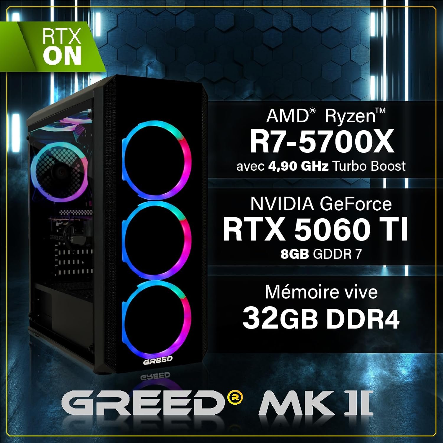 Greed MK2 PC Gamer RGB